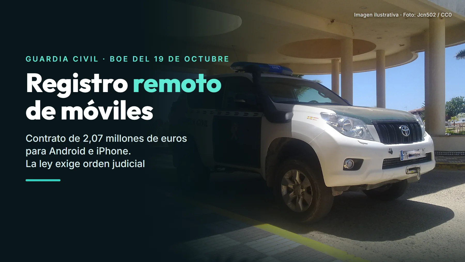 La Guardia Civil ha comprado un sistema para registrar móviles a distancia